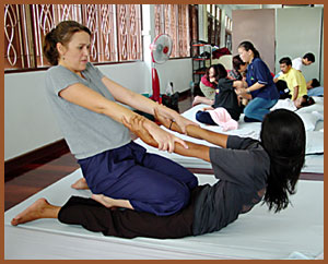 Thai Massage Training at the Wat Pho Massage School in Bangkok ...