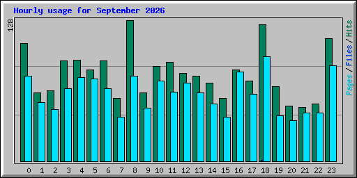 Hourly usage for September 2026