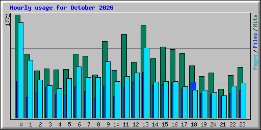Hourly usage for October 2026